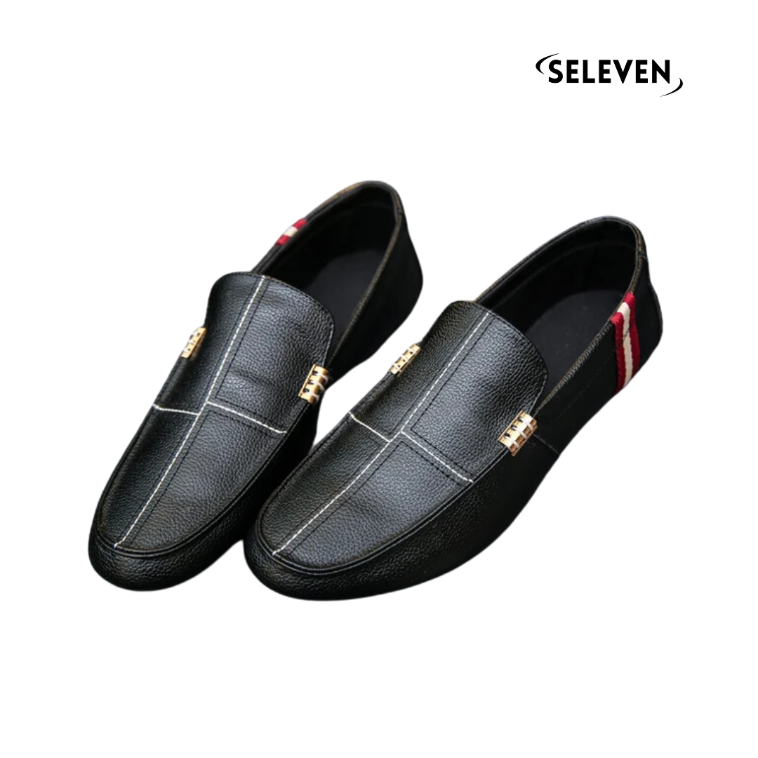 Mocassim de Couro Masculino Slip Seleven