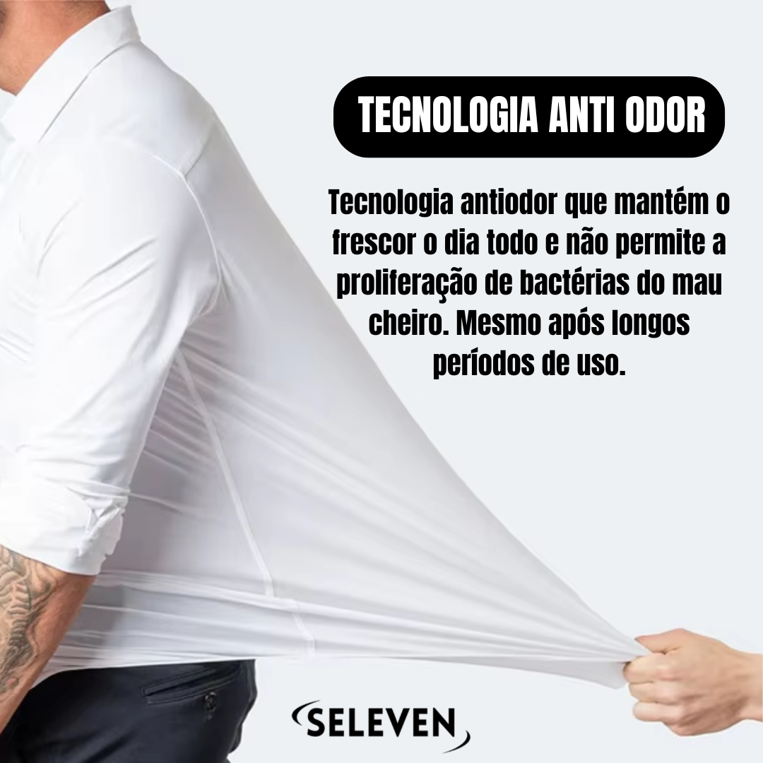 Camisa Ultra Tech Seleven Original | + 2 Brindes: Cinto de Couro Bovino + Calça Social