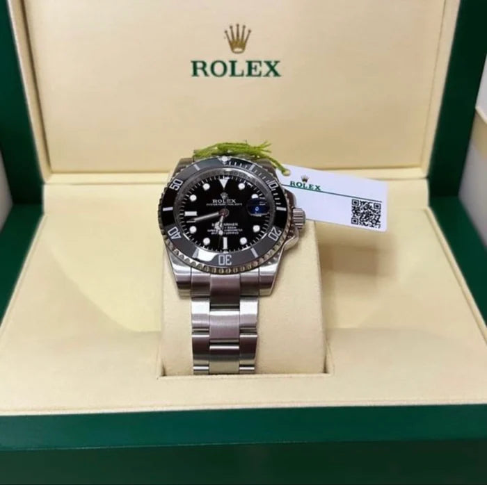 Relógio de Luxo - Rolex Submariner + Caixa e Certificado Originais de Brinde