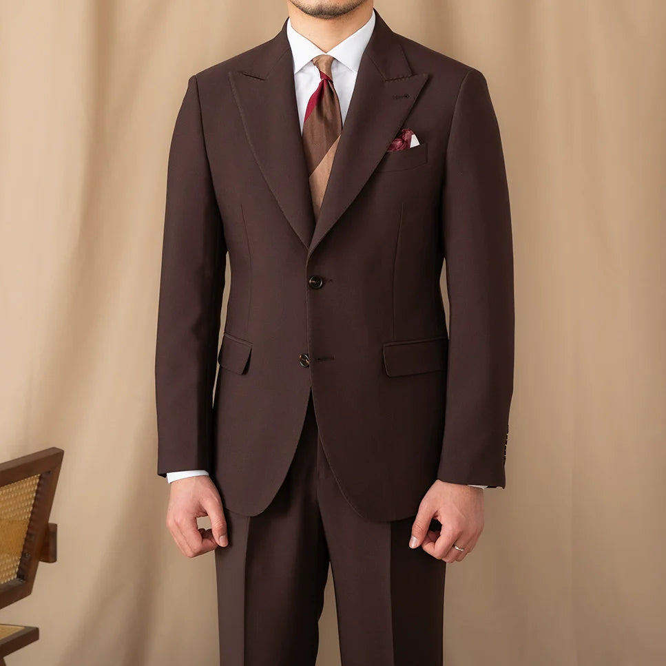 Terno dois botões Peak Lapel