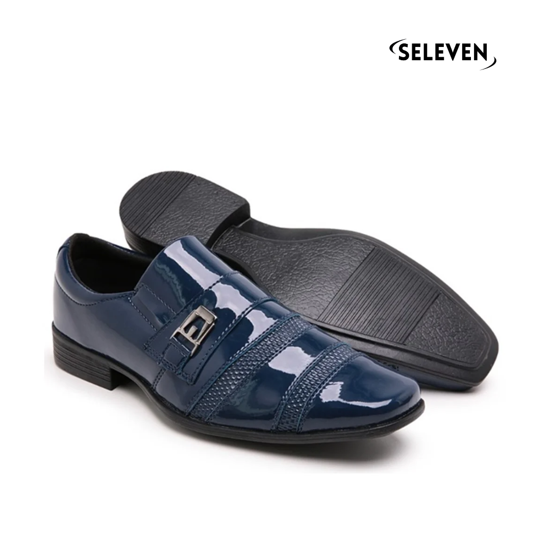 Sapato Casual de Couro Masculino Penny Seleven