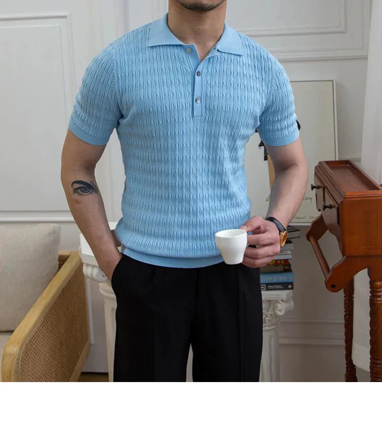 Camisa Polo Masculina Tricot - Seleven